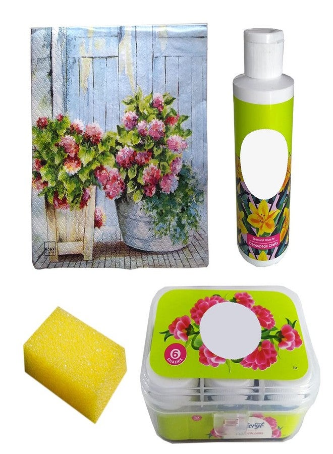 Penkraft Decoupage Art on Chopping Board DIY Kit | Free Video Tutorial - Image 5